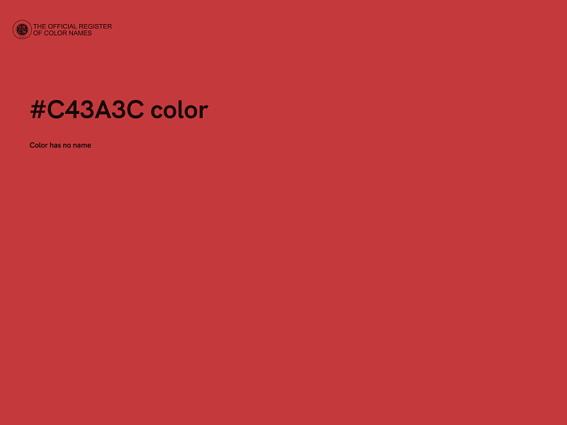 #C43A3C color image