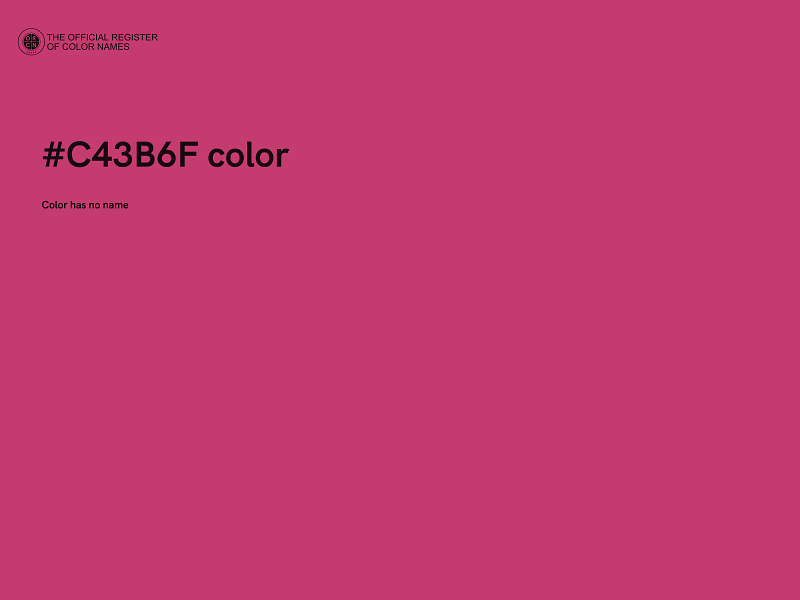 #C43B6F color image