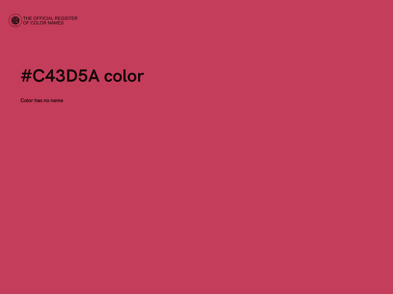 #C43D5A color image