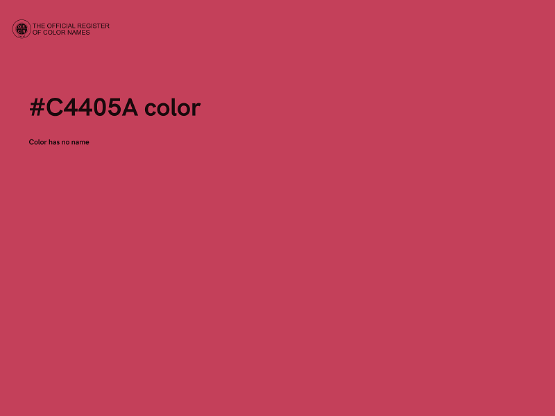 #C4405A color image