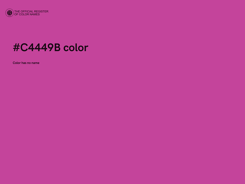 #C4449B color image