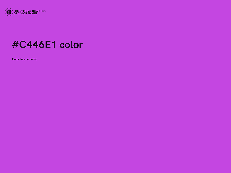 #C446E1 color image