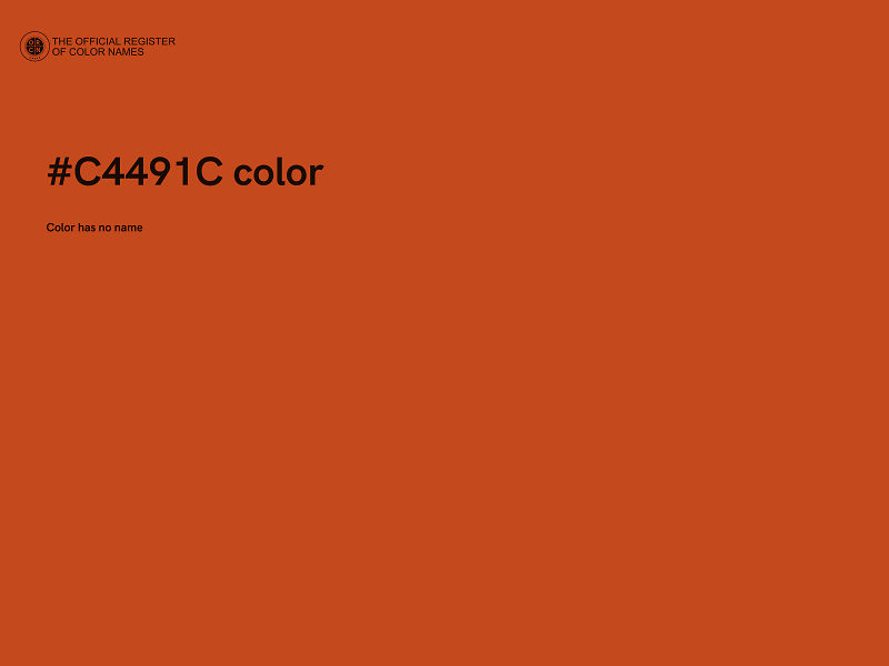 #C4491C color image