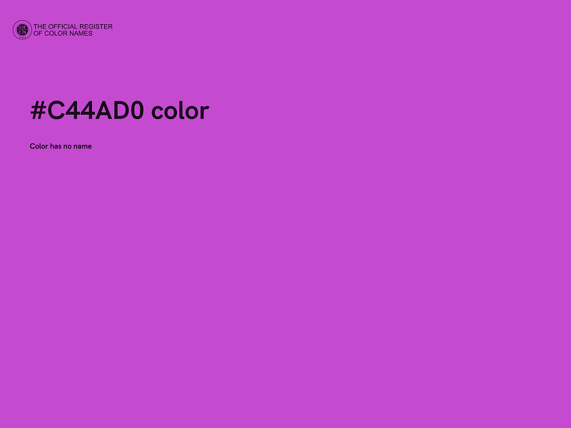 #C44AD0 color image