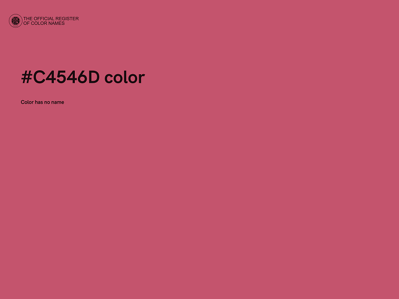 #C4546D color image