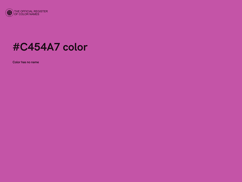 #C454A7 color image