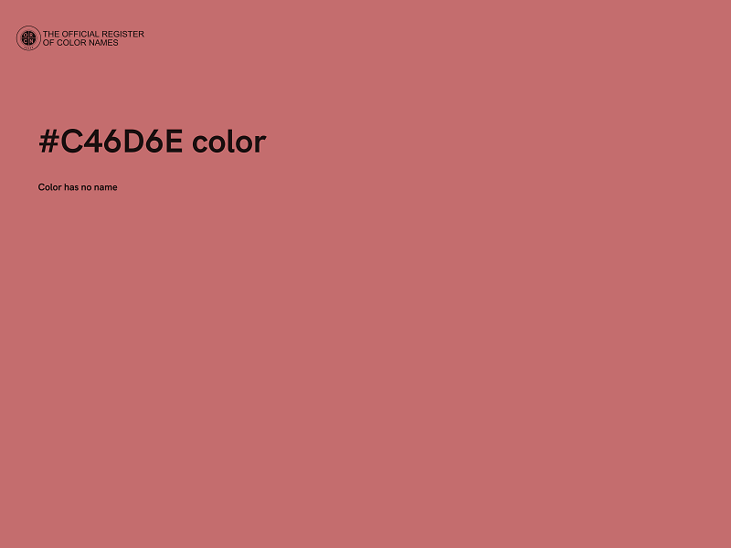 #C46D6E color image