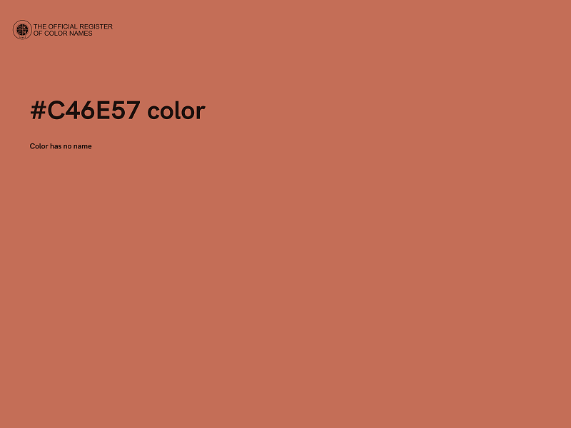 #C46E57 color image