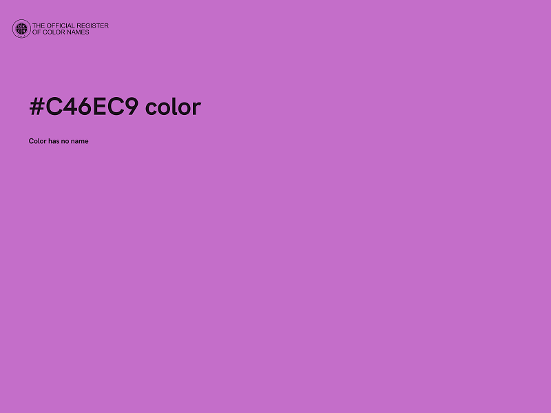 #C46EC9 color image