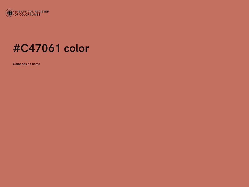 #C47061 color image