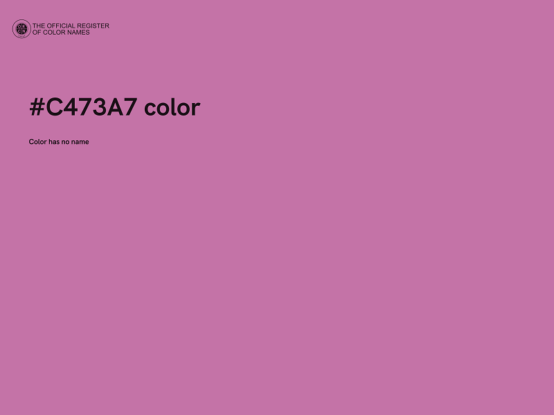 #C473A7 color image