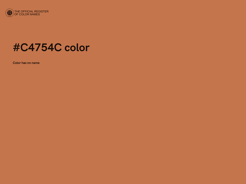 #C4754C color image