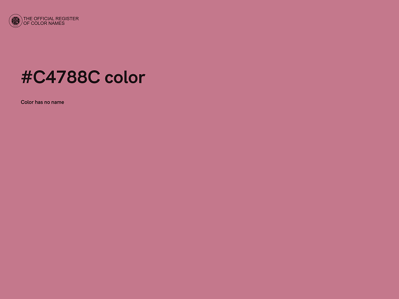 #C4788C color image