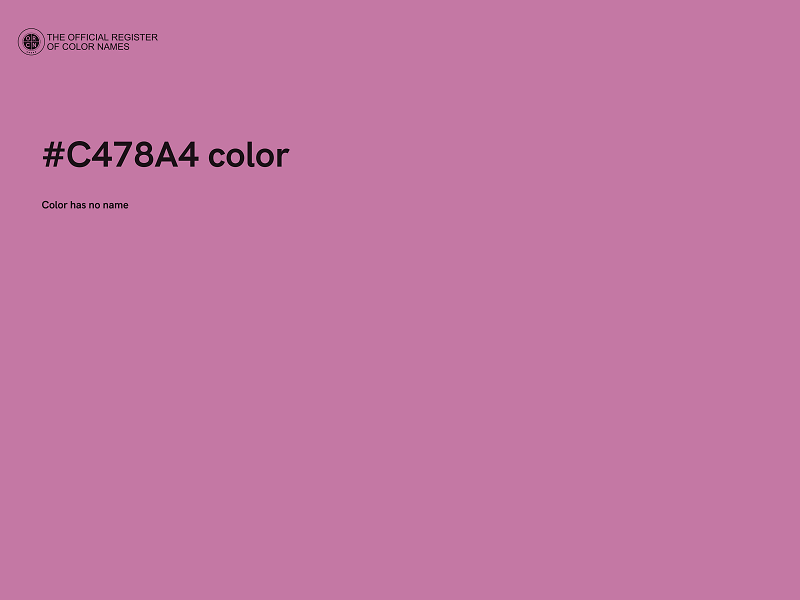 #C478A4 color image