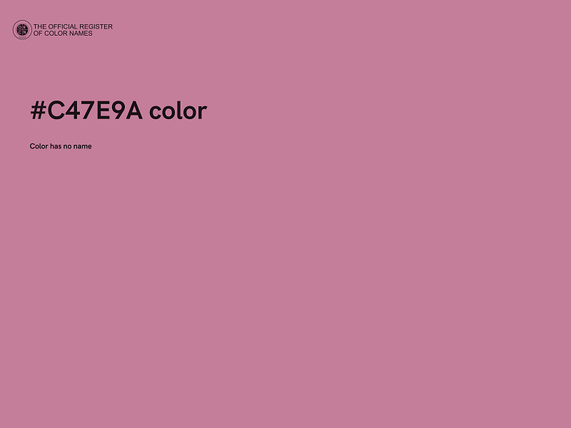 #C47E9A color image