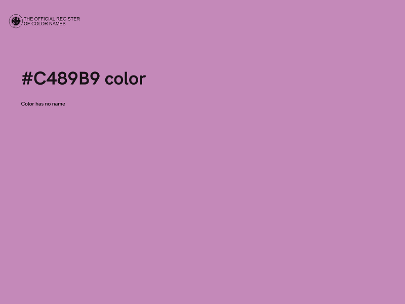 #C489B9 color image