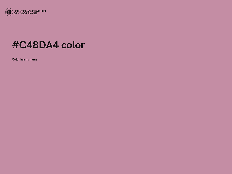 #C48DA4 color image