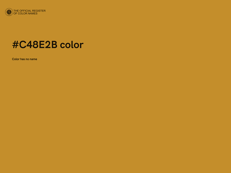 #C48E2B color image