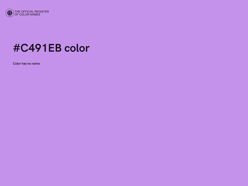 #C491EB color image