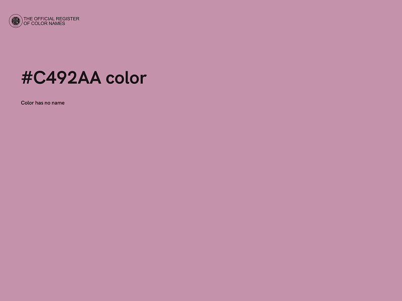 #C492AA color image