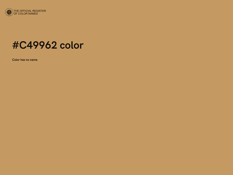 #C49962 color image