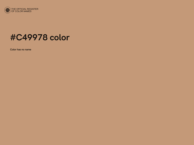 #C49978 color image