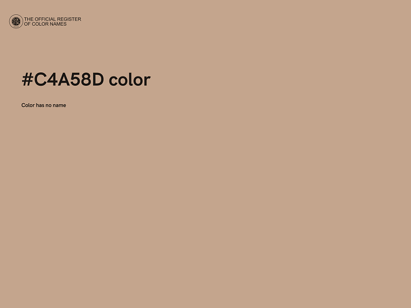 #C4A58D color image