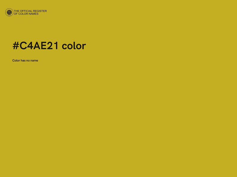 #C4AE21 color image