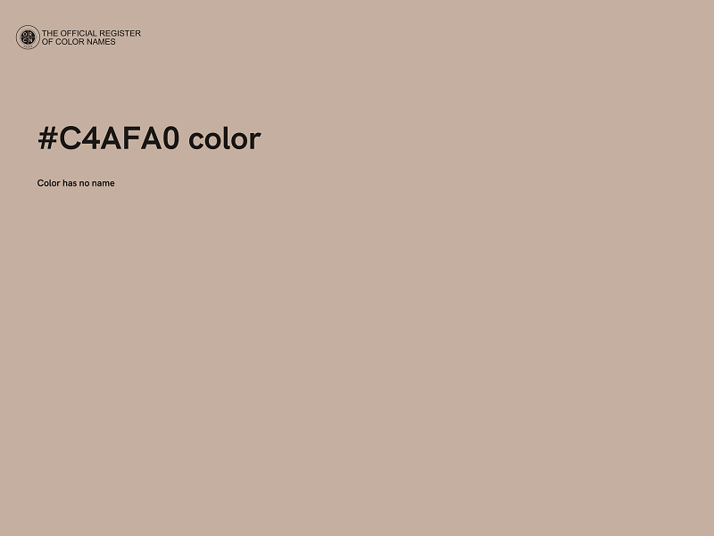 #C4AFA0 color image