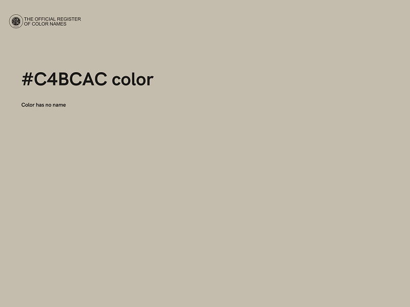 #C4BCAC color image