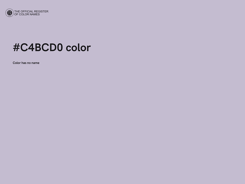 #C4BCD0 color image