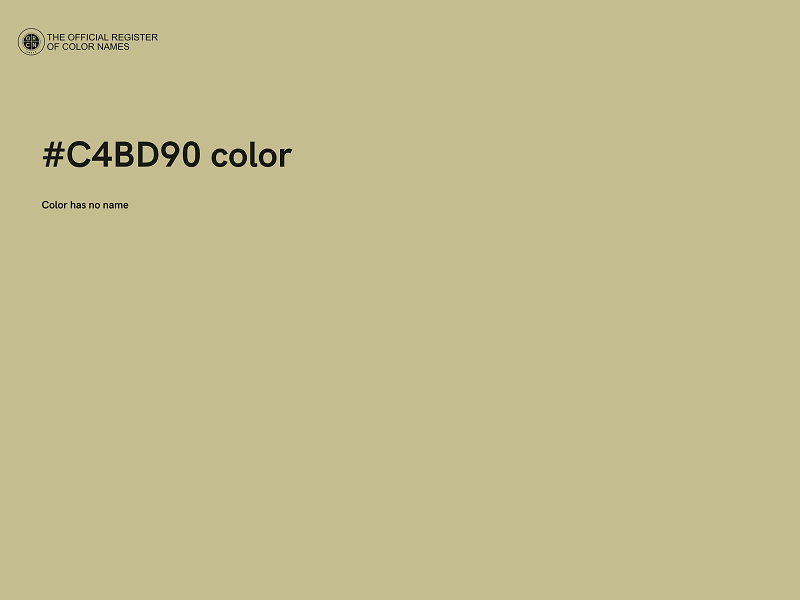 #C4BD90 color image