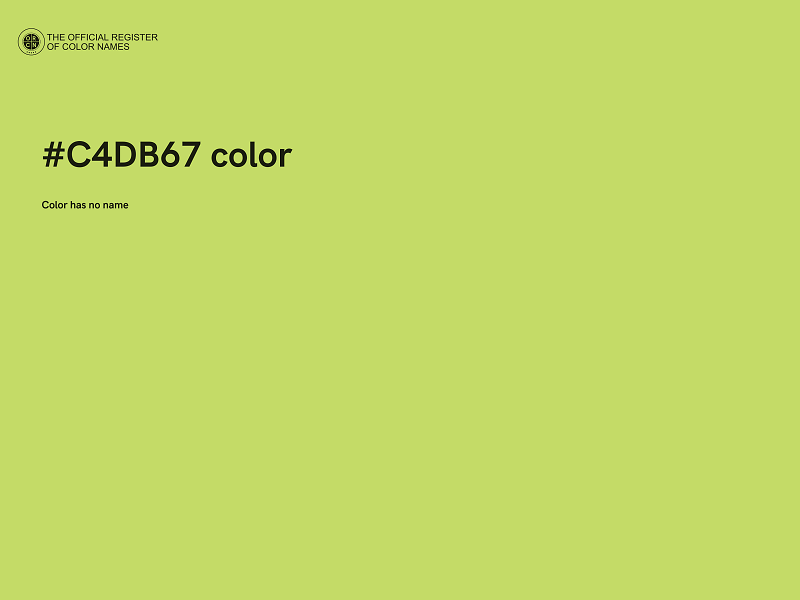 #C4DB67 color image