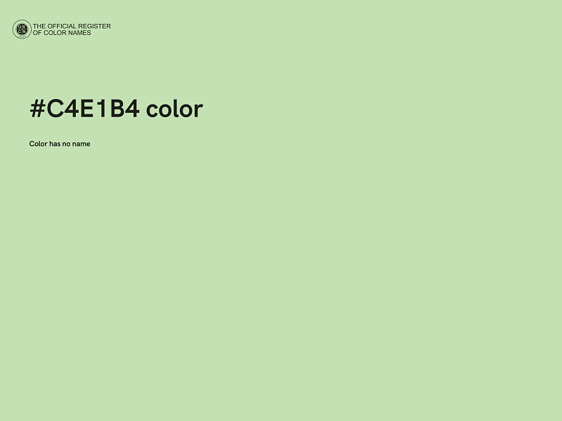 #C4E1B4 color image