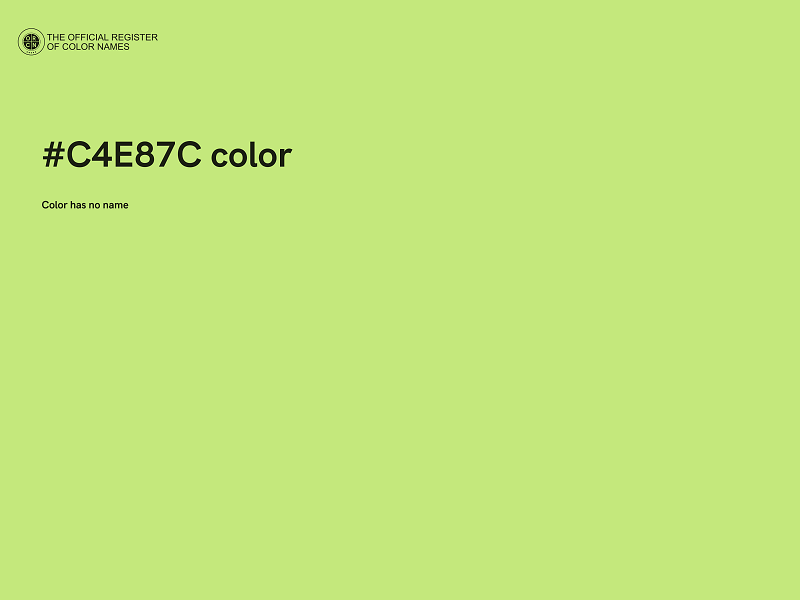 #C4E87C color image