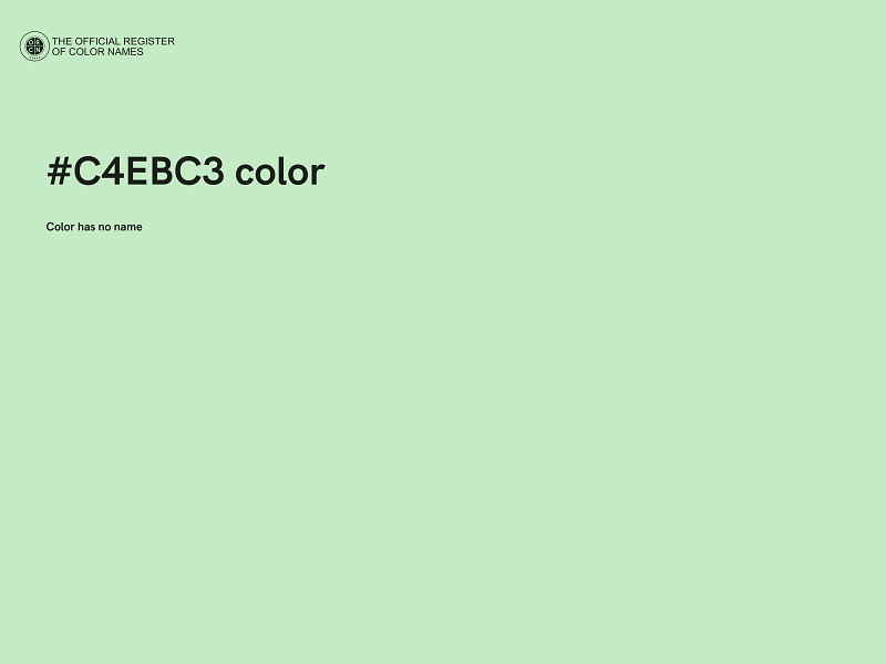 #C4EBC3 color image