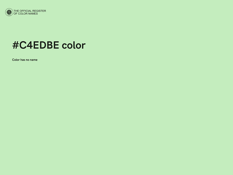 #C4EDBE color image