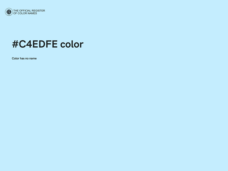 #C4EDFE color image