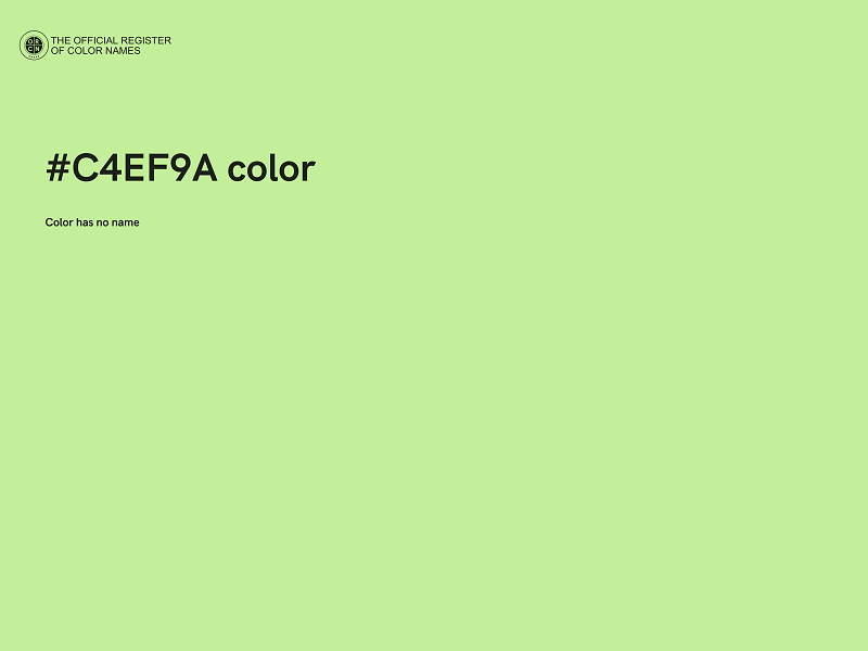 #C4EF9A color image