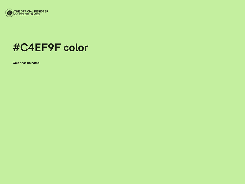 #C4EF9F color image