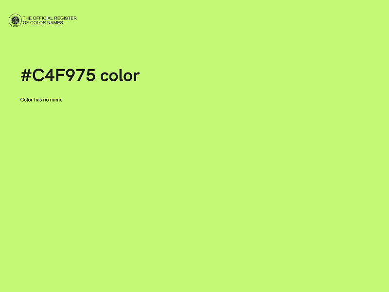 #C4F975 color image