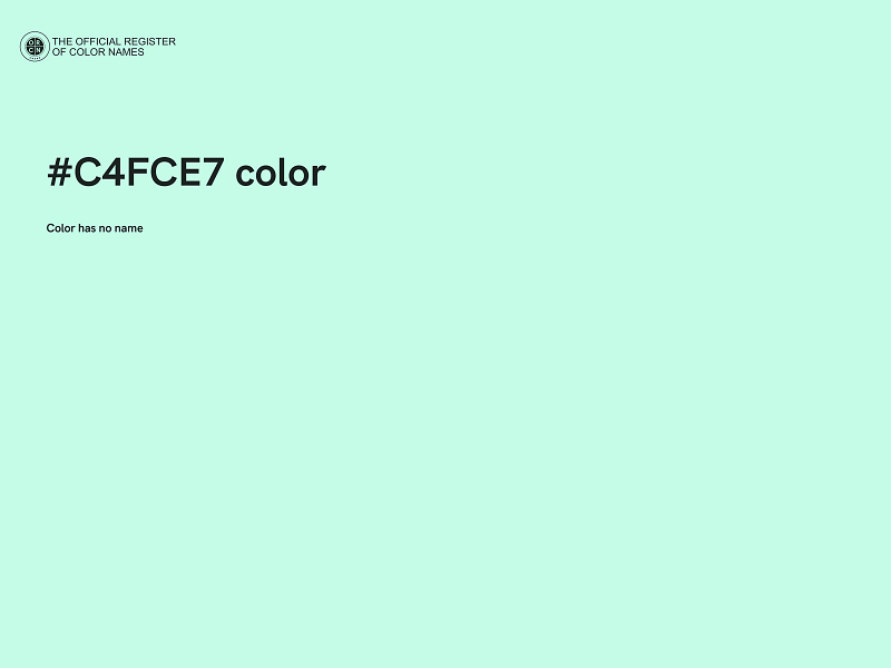 #C4FCE7 color image