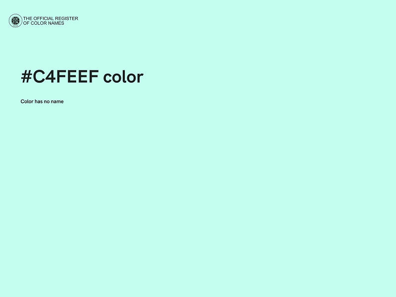 #C4FEEF color image