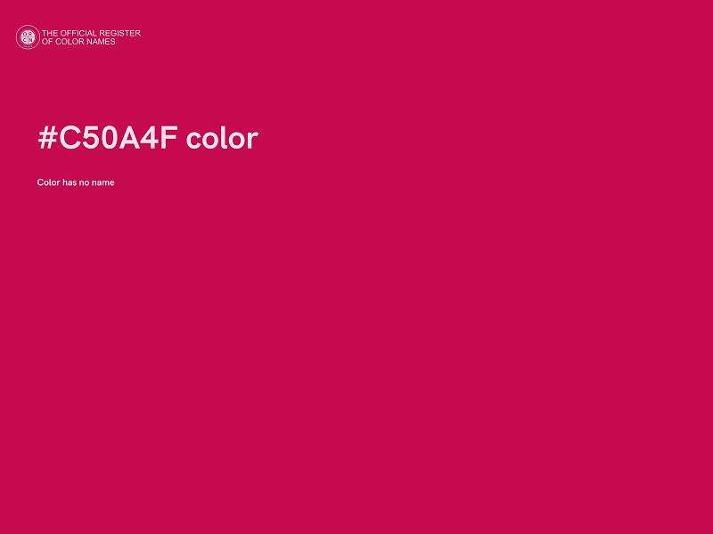 #C50A4F color image