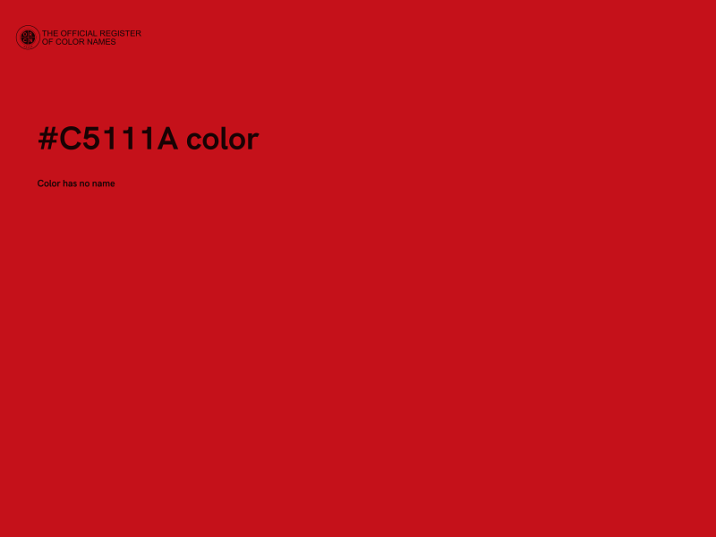 #C5111A color image