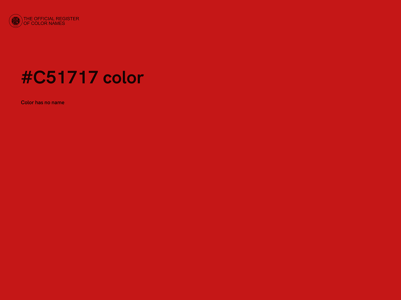 #C51717 color image