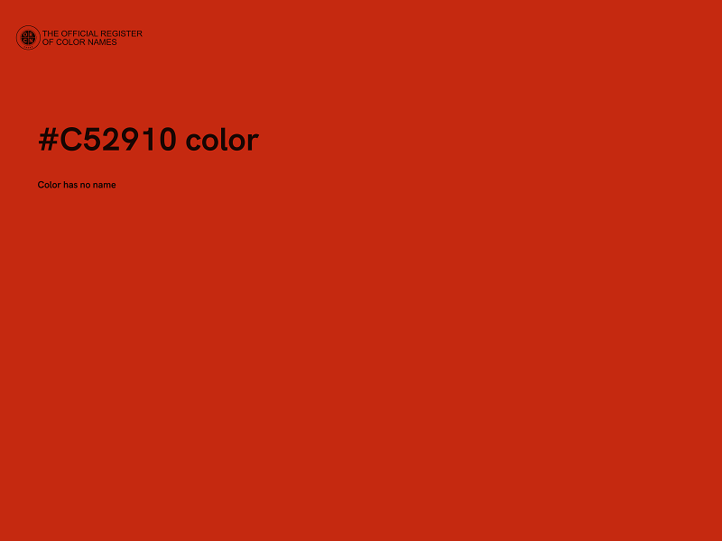 #C52910 color image