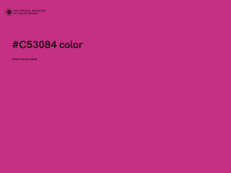 #C53084 color image