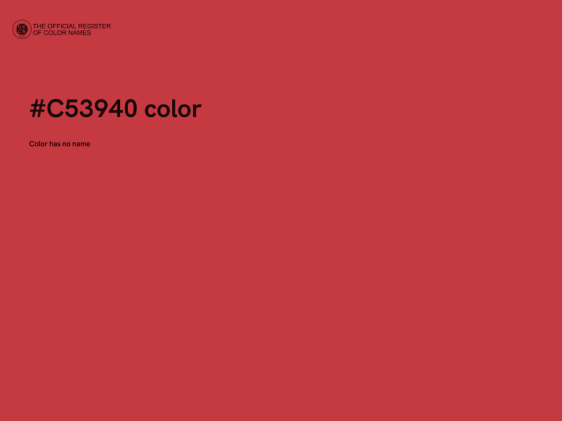 #C53940 color image