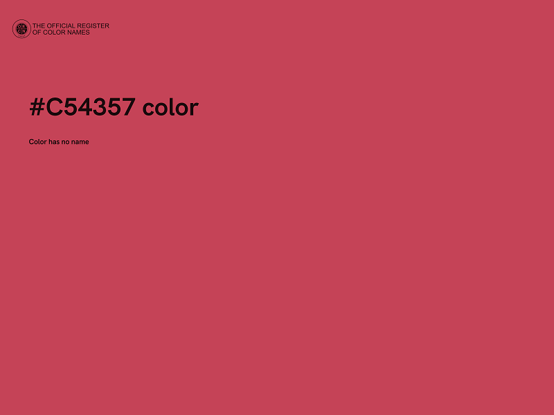 #C54357 color image